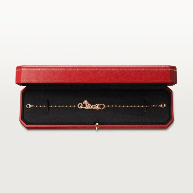 Pulsera Panthere de Cartier, con cadena, diamantes