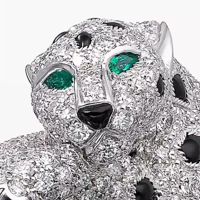 Pulsera Panthere de Cartier, con pavé