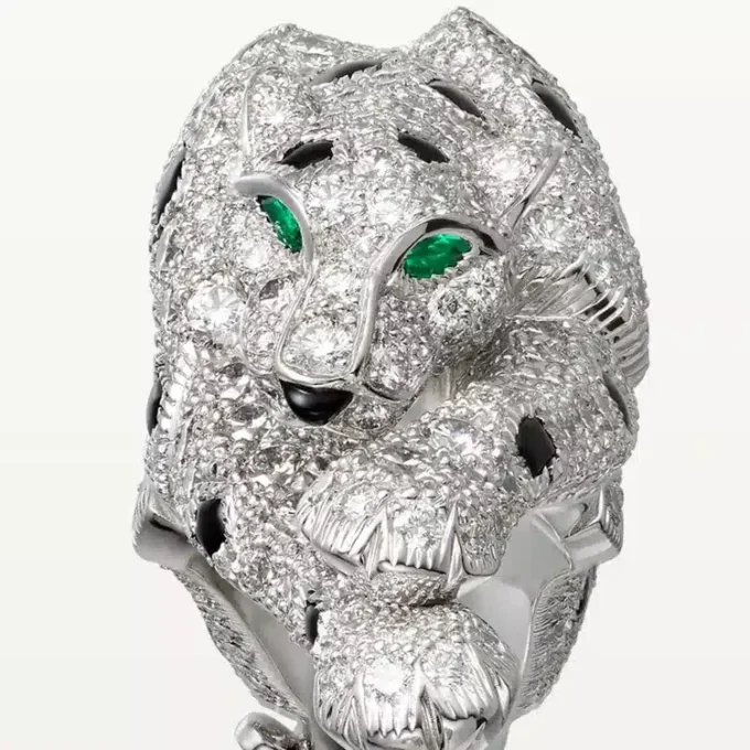 Pulsera Panthere de Cartier, con pavé