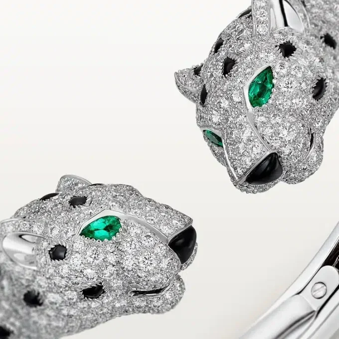 Pulsera Panthere de Cartier, con pavé