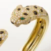 Pulsera Panthere De Cartier, modelo mediano, con medio pavé