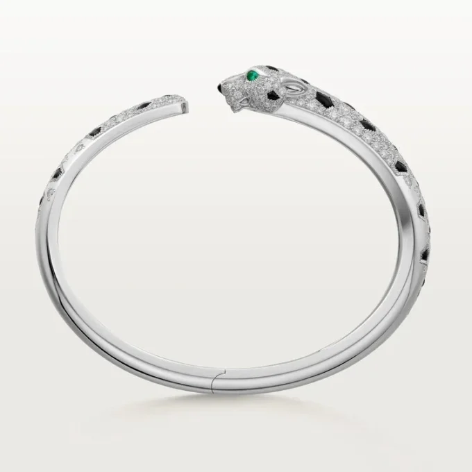 Pulsera Panthere De Cartier, modelo mediano, con medio pavé