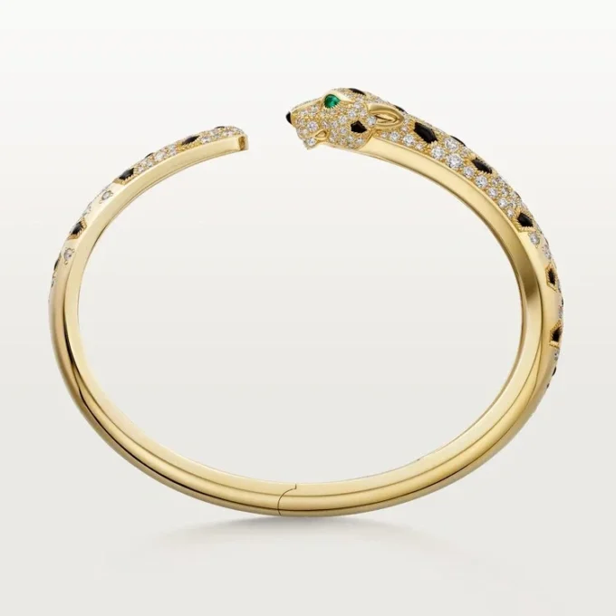 Pulsera Panthere De Cartier, modelo mediano, con medio pavé