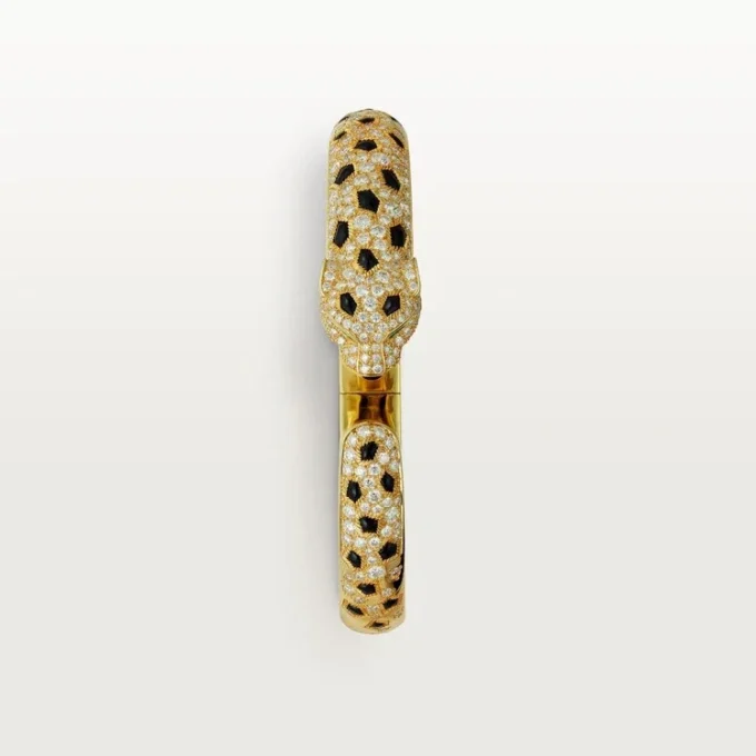 Pulsera Panthere De Cartier, modelo mediano, con medio pavé