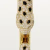Pulsera Panthere De Cartier, modelo mediano, con medio pavé