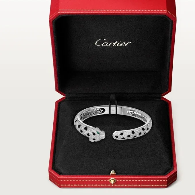 Pulsera Panthere de Cartier, modelo mediano, pavé