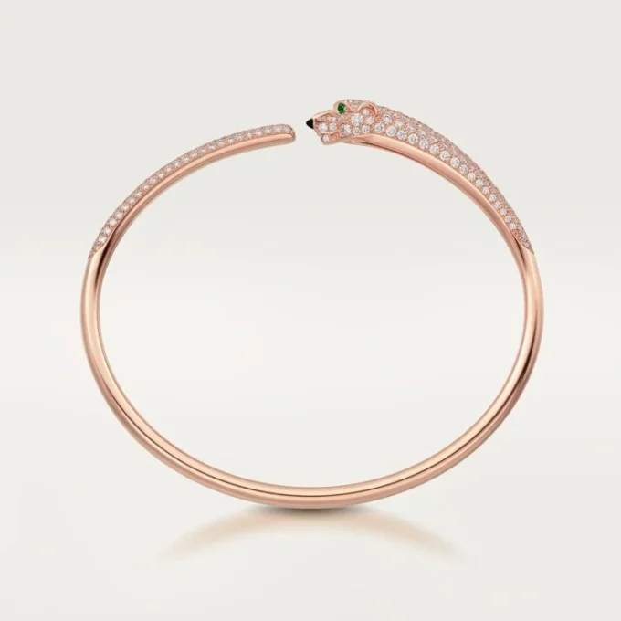 Pulsera Panthere De Cartier, modelo pequeño, pavé