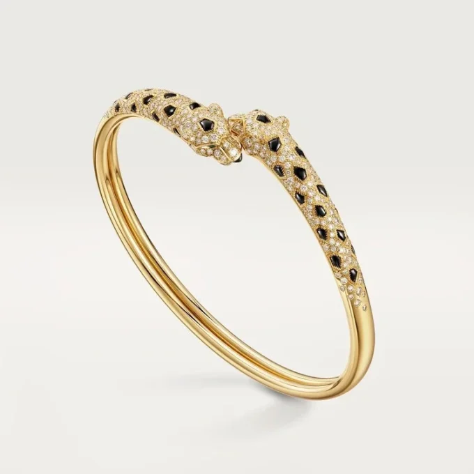 Pulsera Panthere de Cartier, modelo pequeño, semipavé