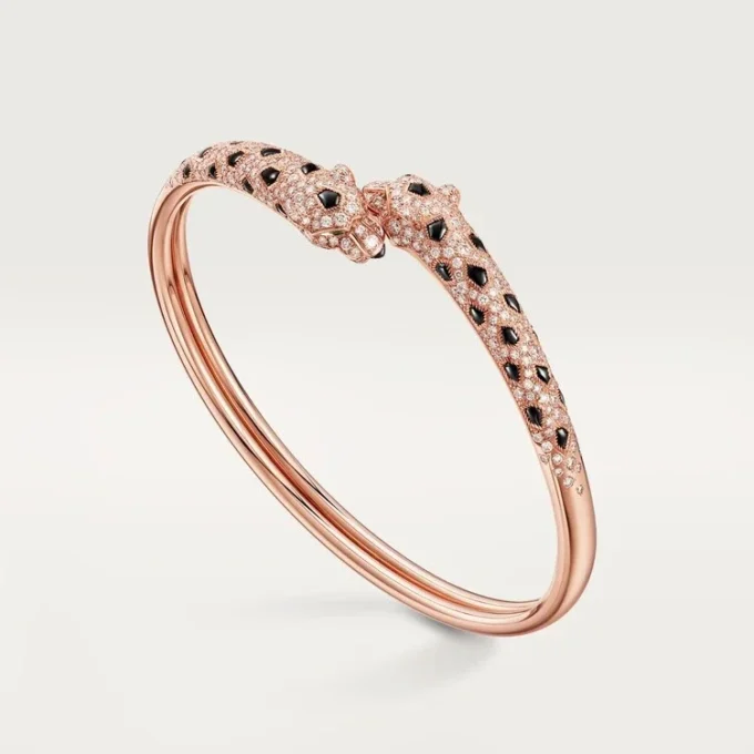 Pulsera Panthere de Cartier, modelo pequeño, semipavé