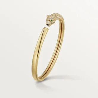 Pulsera Panthere de Cartier, modelo pequeño, semipavé
