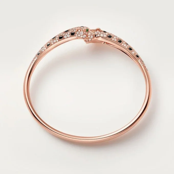 Pulsera Panthere de Cartier, modelo pequeño, semipavé