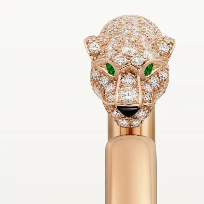 Pulsera Panthere de Cartier, modelo pequeño, semipavé