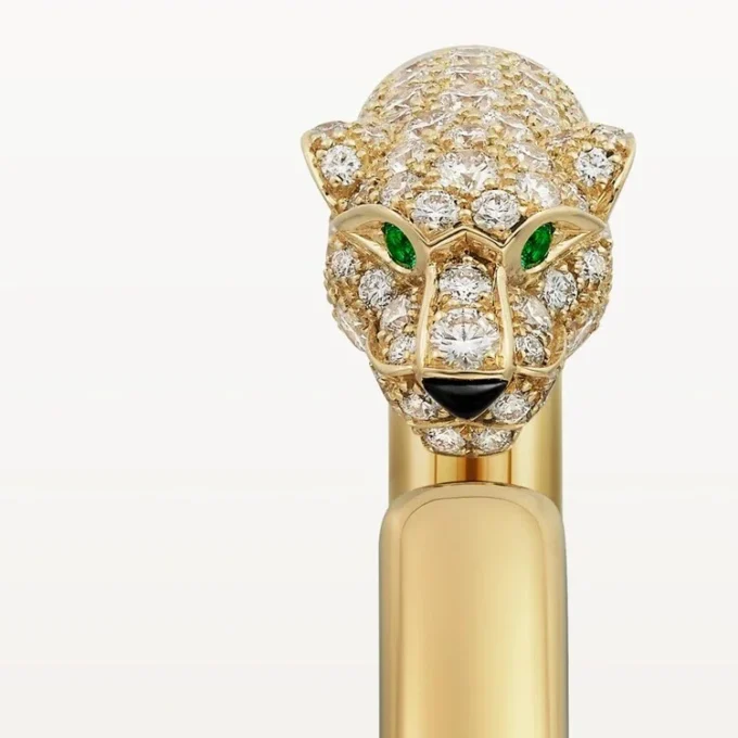Pulsera Panthere de Cartier, modelo pequeño, semipavé