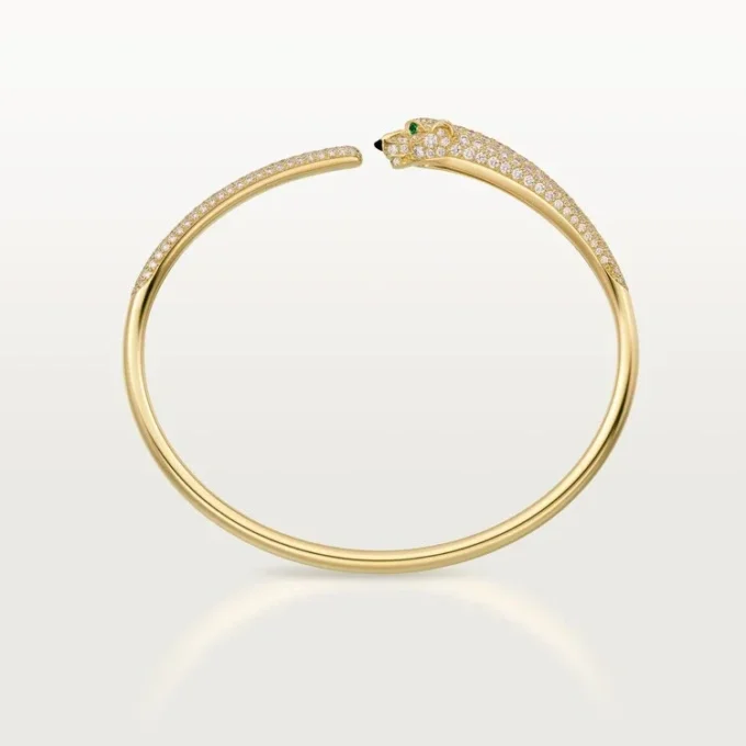 Pulsera Panthere de Cartier, modelo pequeño, semipavé