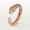 Pulsera Panthere De Cartier, obsidiana, pavé