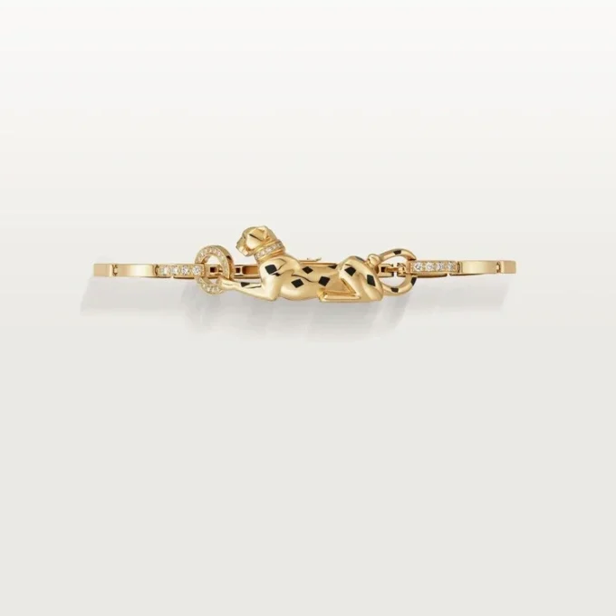 Pulsera Panthere De Cartier – Oro amarillo, laca, diamantes, granates tsavorita, ónix – Cartier