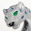 Pulsera Panthere de Cartier, zafiro, pavé