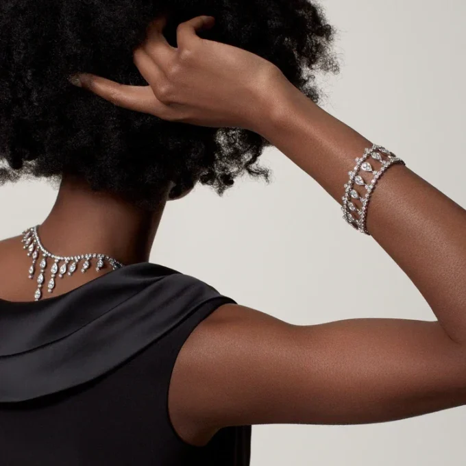 Pendientes Pluie De Cartier – Oro blanco, diamantes – Cartier