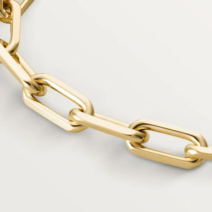 Pulsera Santos de Cartier, cadena, modelo mediano