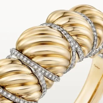 Pulsera Tressage de Cartier Libre, diamantes