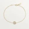 Pulsera Trinity, con cadena, 1 diamante