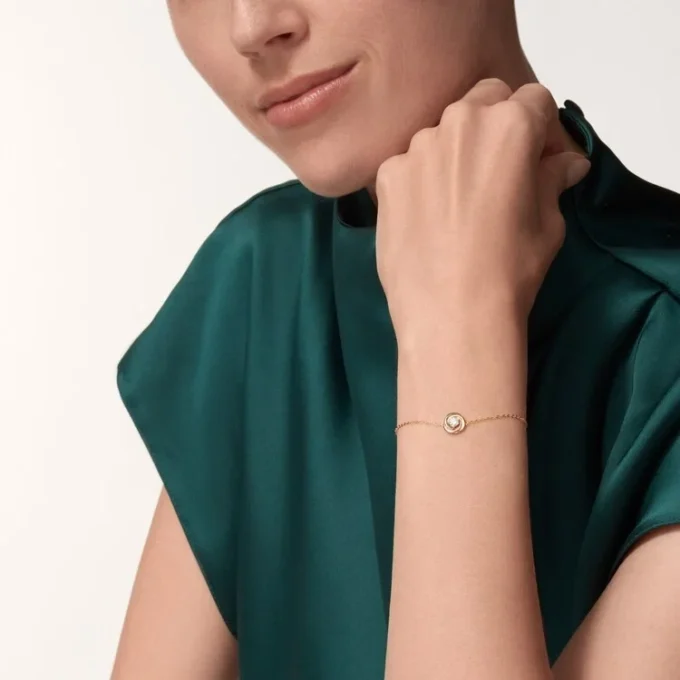 Pulsera Trinity, con cadena, 1 diamante