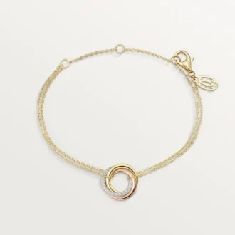Pulsera Trinity, con cadena, diamantes