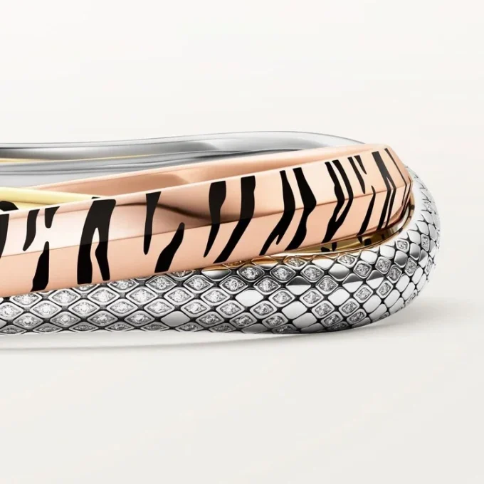 Pulsera Trinity, laca, diamantes