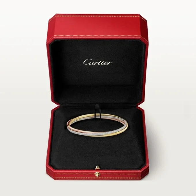 Pulsera Trinity, modelo pequeño, semipavé