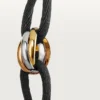 Pulsera Trinity – Oro blanco, oro amarillo, oro rosa – Cartier
